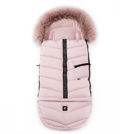 Śpiworek Miu-Mio Everest Light Pink do wózka i na sanki Adamex